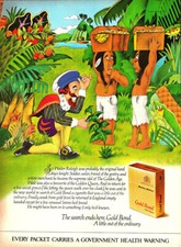 1972 Advert for B & H 'Gold Bond' Cigarettes Sir WALTER RALEIGH Print Ad 740/125