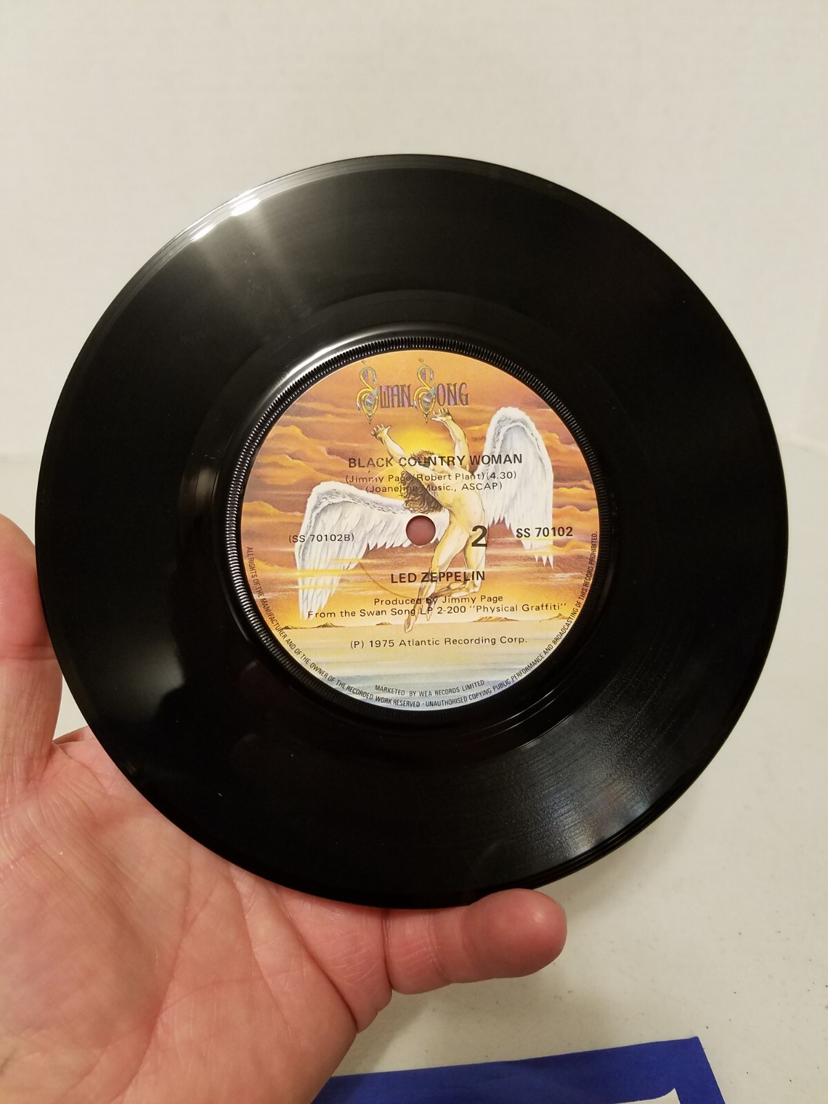 Trampled Under Foot/Black Country Woman, Led Zeppelin Swan Song, WEA