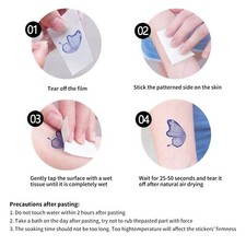 14 Sheets Butterfly Glitter Fake Temporary Tattoos for Adults, Women, Girls,