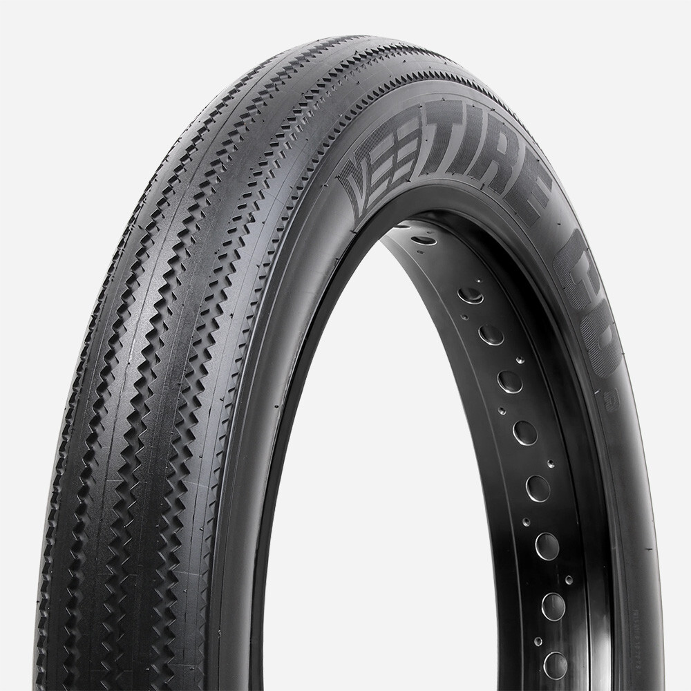 Pneu large fatbike 20 pouces 20x4.00 ZigZag noir amovible e-bike