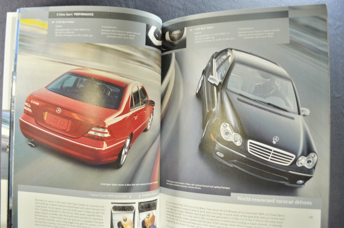 2006 Mercedes-Benz C-Class Sedan Brochure C230 C350 C55 AMG