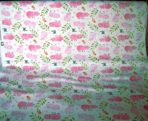 Cotton Flannel Dinosaurs Sheep Pigs Frogs Pandas Bunny Mommy Elephants FQ HY BTY - Picture 11 of 22