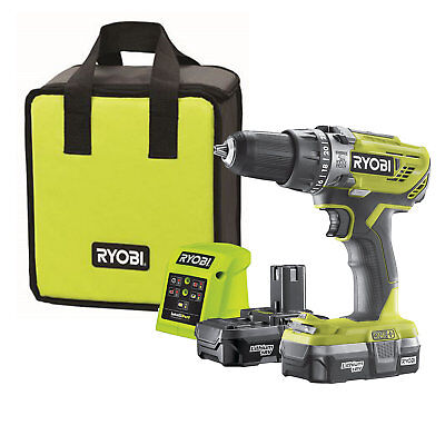 View the Internet Objection Saga Ryobi ONE+ Cordless 1.3A 18V Brushed Percussion drill 2 batteries R18PD3-213S  | eBay