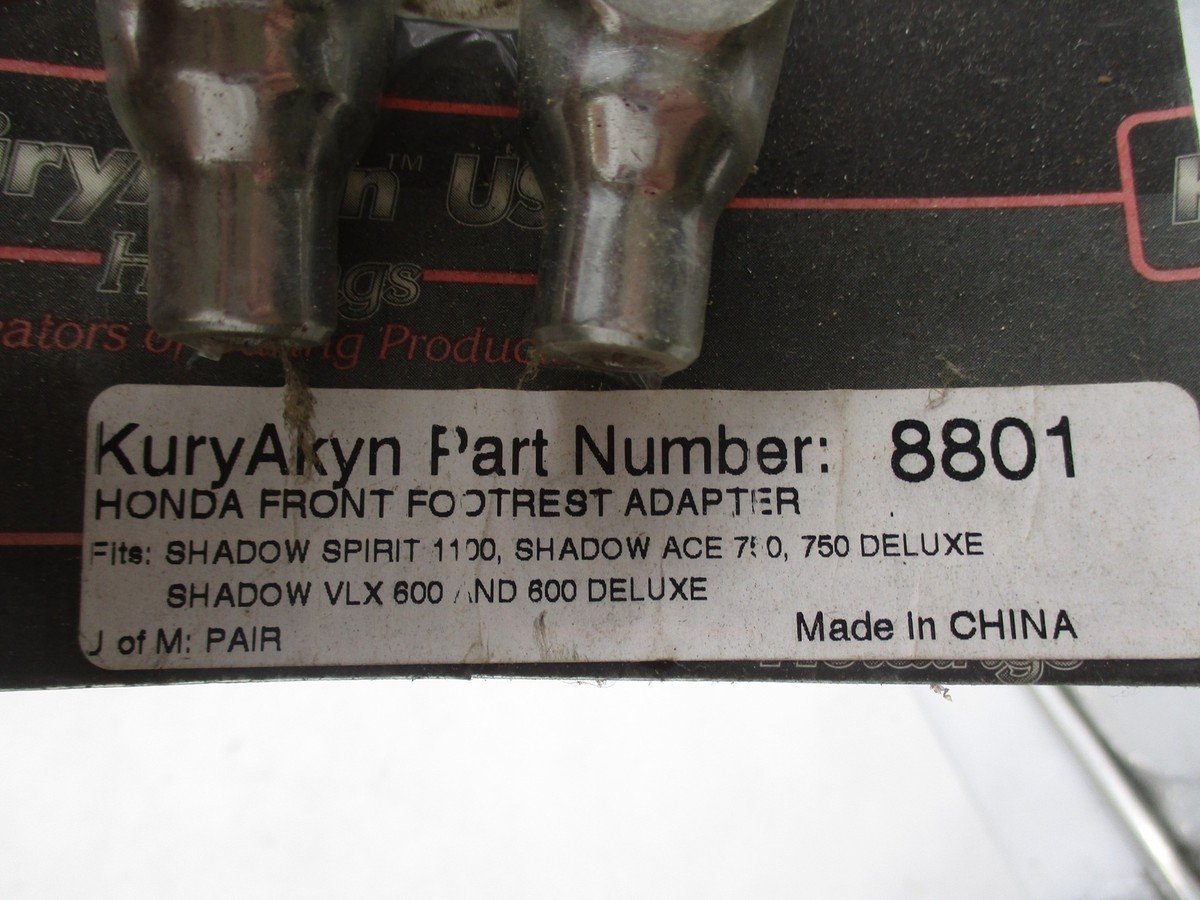 Kuryakyn NOS Honda Front Foot Peg Adapter Shadow Spirit ACE