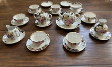 24 Piece Russian Soviet Imperial Lomonosov Porcelain Factory Tea Set - Brand New