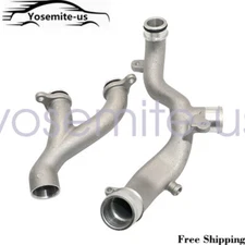 2x New Metal Coolant Water Outlet Pipes For Land Rover Range Rover 13-19