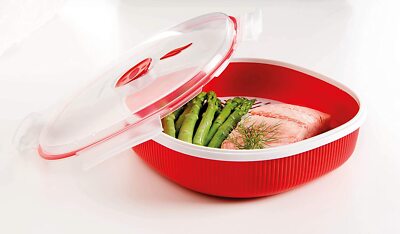 Snips Vaporiera Microonde 4LT - 2 Vassoi, BPA Free, Made In Italy, Cottura Sana Senza Olio - Foto 3