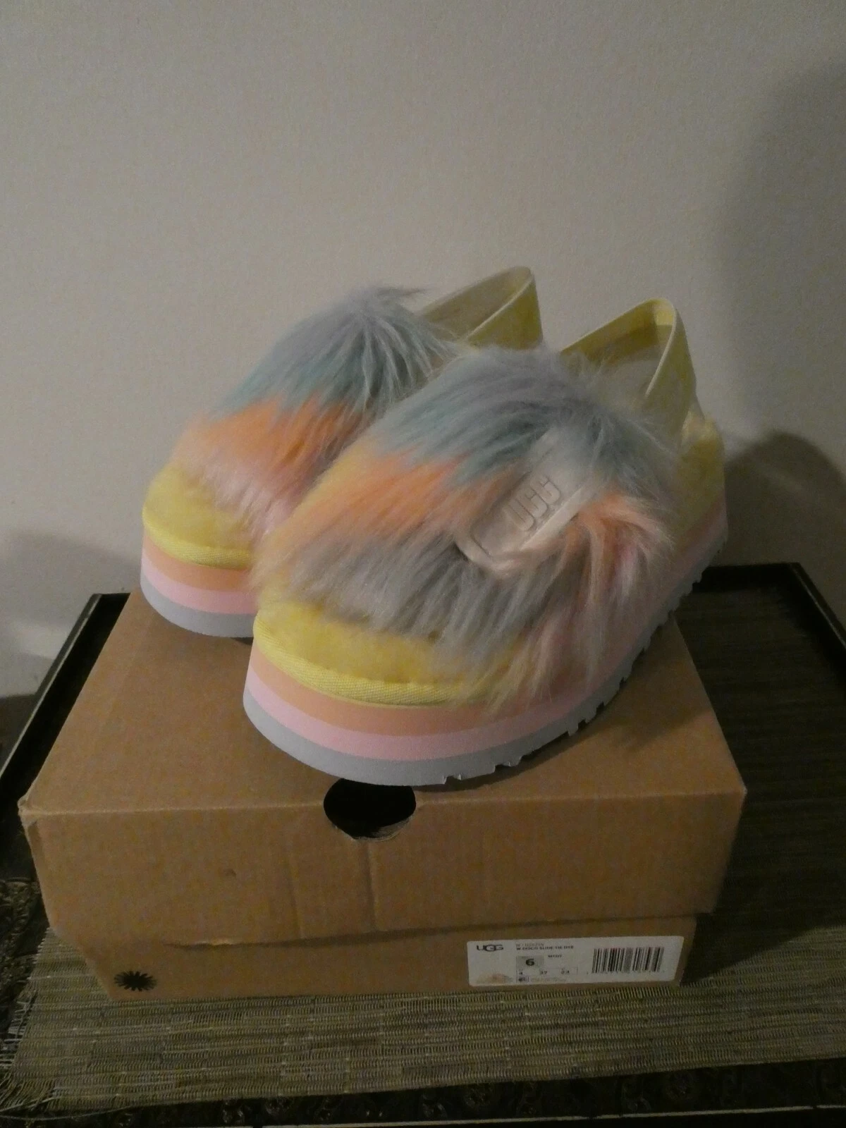 SANDALI UGG DISCO SLIDE CRAVATTA TINTURA MARGARITA US 5 US 6 US 8 US 11 Stile# 1125255