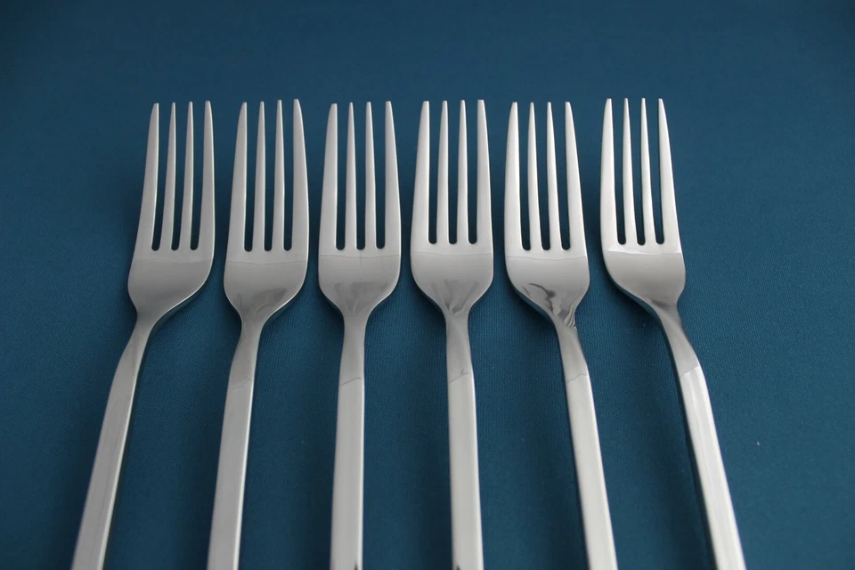 6 tenedores de cena Villeroy & Boch NEW WAVE 18/10 acero inoxidable Indonesia NUEVO 8" Foto 3 de 4