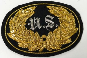 CIVIL-WAR-UNION-OFFICER-U-S-IN-WREATH-HAT-CAP-KEPI-INSIGNIA-SMALL