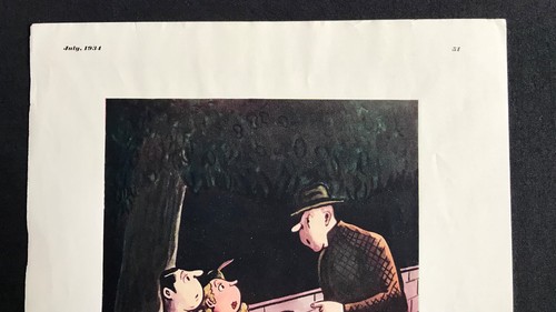 ESQUIRE mag print July 1934 Rodney Desarro BROTHAH YOU BRAGGING & Syd Hoff KISS - Picture 8 of 10
