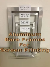 12.5" x 17.5" Aluminum Bare Frame For Screen Printing