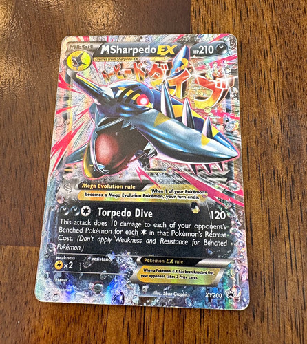 M Sharpedo EX XY200 Promo Holo XY Set English Pokemon TCG Mega EX HP210