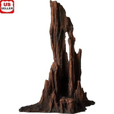 Natural Aquarium Decorative Rock Fish Tank Hideout Ornament Reef Structure New