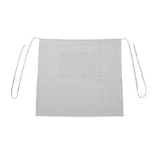 100 Linen Bistro Half Apron Waist Apron With 2 Pockets For Women Men Waitres...