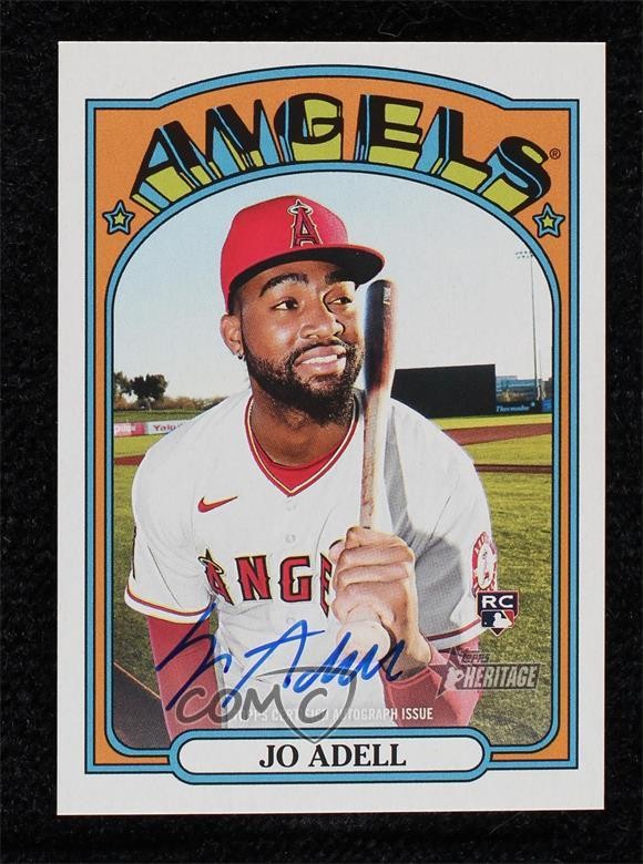 2021 Topps Heritage Real One Auto Jo Adell #ROA-JA Rookie Auto RC 08h7