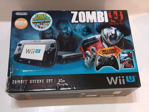 Zombi U Deluxe Set - Nintendo Wii U Limited Edition Console 32GB With BOX RARE - Picture 1 of 24