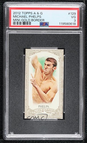 Michael Phelps [Mini] #129 2012 Topps Allen & Ginter card