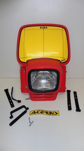 Mascherina Faro Frontale Elba Classico Lampada Fanale Enduro Adatto An Mz Maico - Foto 2 di 6