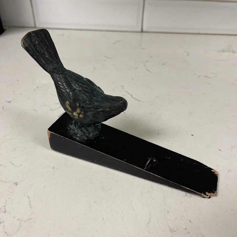 SPI Домашний Бронзовый Цветной Птичий Дверной Стопор Дверной Стопор Клин Латунь Дерево Дисплейный Элемент - Изображение 2 из 4