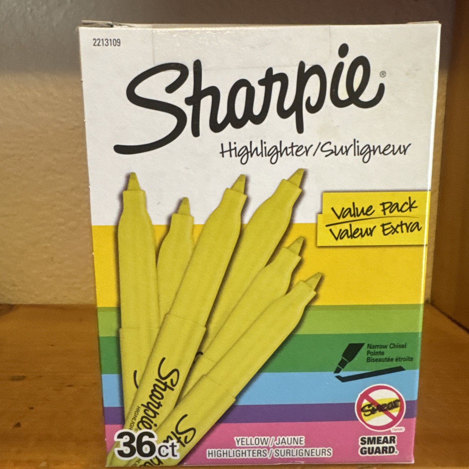 Lot of 36 New  Sharpie Highlighters, Narrow, Chisel Tip, Flu