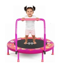 Happin  36" Mini Foldable Toddler Trampoline for Kids with Height-A... Fast