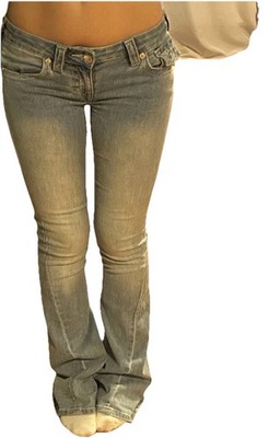 True Religion Joey Low Rise Flare Damen Jeans Blau Gr. 24 L85cm Denim