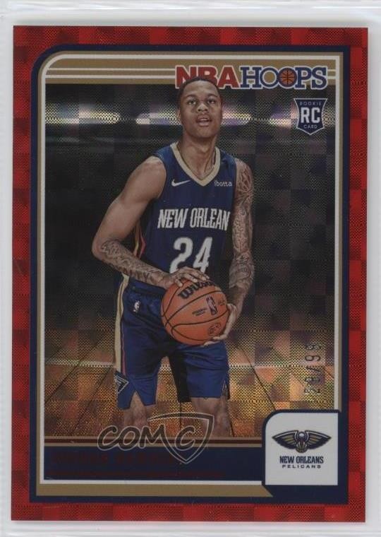 2023 Panini NBA Hoops Rookies Hyper Red 29/99 Jordan Hawkins #269 Rookie RC 18ys