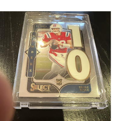 Panini Select Drake Maye 2024 Select Numbers Rookie Insert Patriots N-20