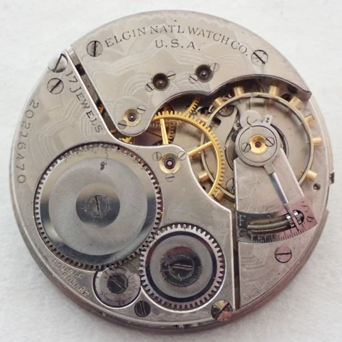 ANTIQUE 16s ELGIN 17 JEWEL GRADE 387 OPEN FACE POCKET WATCH MOVEMENT
