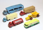 Matchbox Lesney Trucks x5 Lot - Mobilgas Petrol Tanker, Bedford Car Transporter