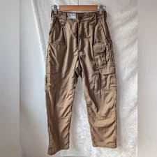 5.11 109614 8 Pocket Hammer Loop Khaki Tan Brown Pants 28/32