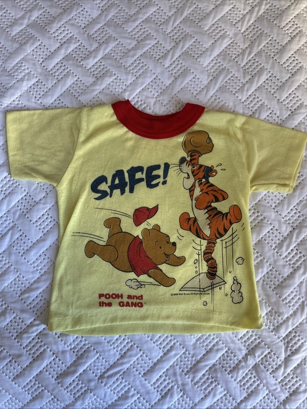 Vintage VTG Winnie The Pooh Tigger Single Stitch Youth Shirt Sz: S 1986 Disney
