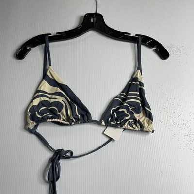 SIR. Lilou String Triangle Top Women's Size 3 Liora Charcoal Blue