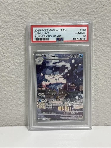 Pokemon White Flare - Vanilluxe 113/086 - Very Low Pop  English - PSA 10