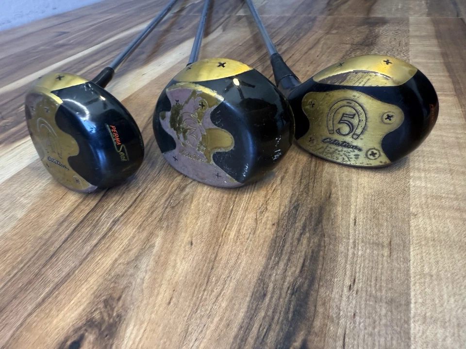 H&B Powerbilt CITATION (by 3-4-5) 3Pc Persimmon Wood Set RH ~ C Flex Steel Shaft - Image 4 of 4