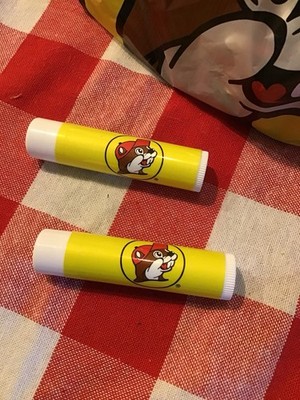Buc-ee s Lip Balm Smooth Mint W/ Aloe & Vitamin E Bees Wax 2 In Lot -NEW