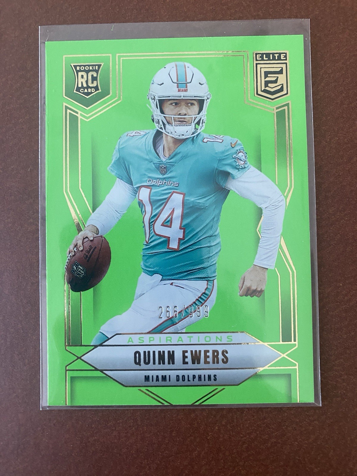 2025 Panini Donruss Elite Quinn Ewers RC #116 - Aspirations Lime Green /999