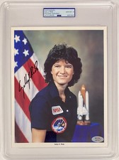 Sally Ride Signed 8x10 Photo - PSA Gem Mint 10! 