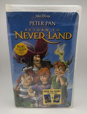 Peter Pan: Return to Never Land (VHS, 2002) Brand New / Factory Sealed