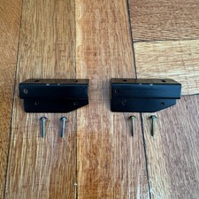 2x OEM Technics SL-1200 Dust Cover Hinge Mounting Plates SFUP122-23C w/ Screws