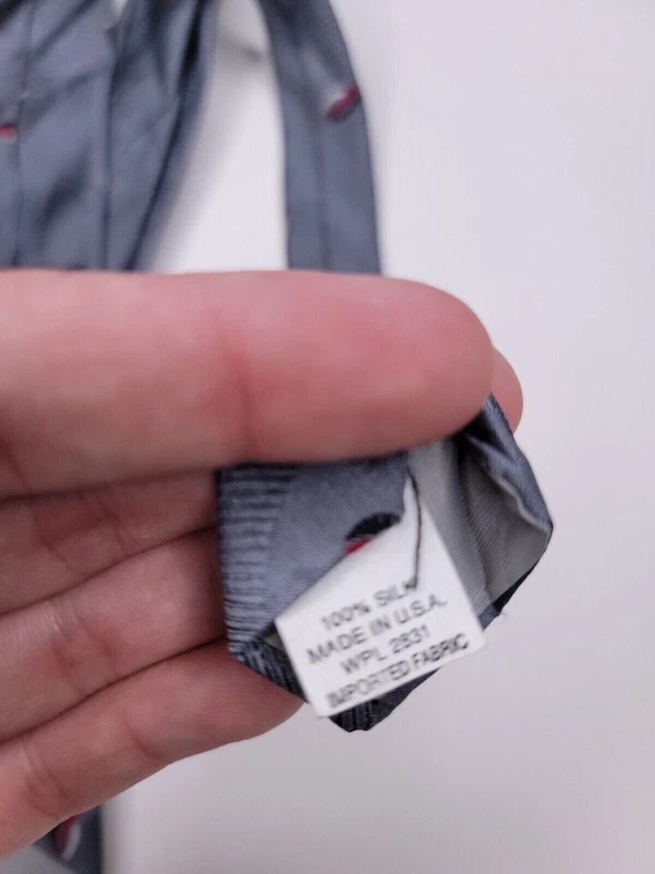 Gravata formal masculina Surrey Sophisticates 55"Lx2.5"W gravata cinza - Imagem 4 de 4