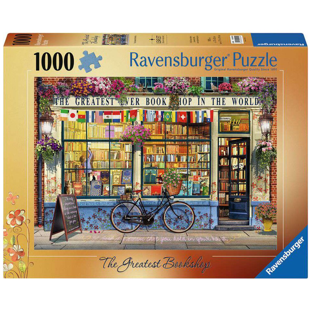 Ravensburger 1000pc The Greatest Bookshop by Garry Walton NEW Sealed 12000059