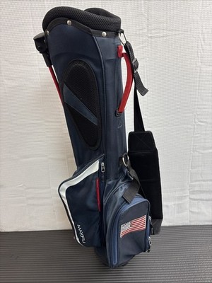 MaxFli Stand Carry Golf Bag Pencil Short Stand/ Lay Blue America USA Flag   