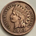 1902 Indian Head Cent Penny Sharp Portrait Nice Reverse JC1722