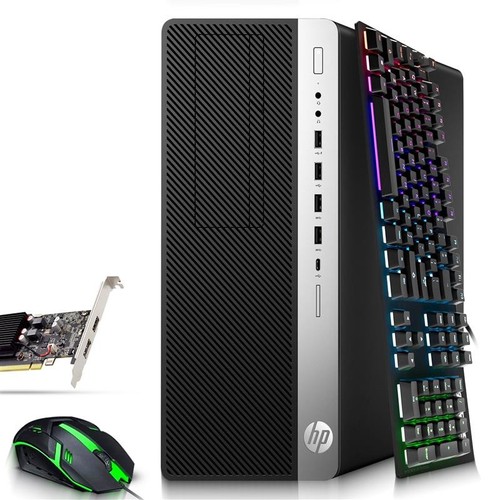 HP ProDesk G3 Tower Gaming PC i5-7500 16GB RAM 256GB SSD NVIDIA GT 1030 Win 11 - Afbeelding 1 van 8