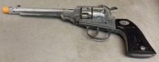 VINTAGE HUBLEY COWBOY TOY CAP GUN "H" Grip 1950s 1960s Western Autry Untested