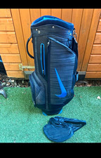 Nike Golf Cart Bag Grey/Blue 5-Way Divider