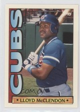 1990 Topps TV Team Sets Chicago Cubs Lloyd McClendon #32 0q3