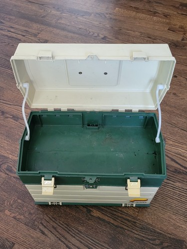 Plano Vintage 787 Large Flip Top 4 Tray Fishing Tackle Box With Latches - Picture 5 of 9